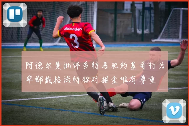 阿德尔曼批评多特恶犯约基奇行为卑鄙戴格诺特称对掘金唯有尊重
